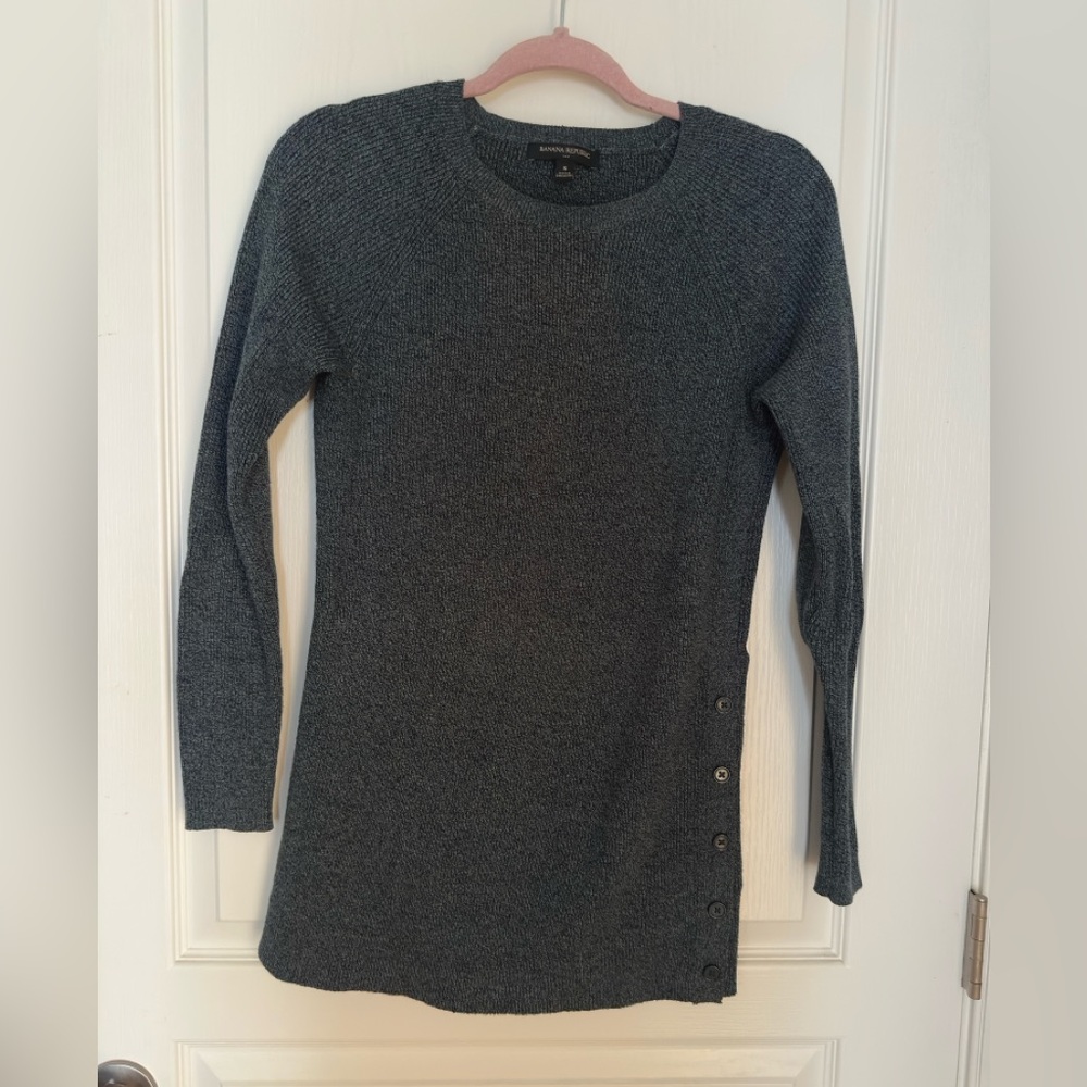 Banana Republic Charcoal Knit Sweater